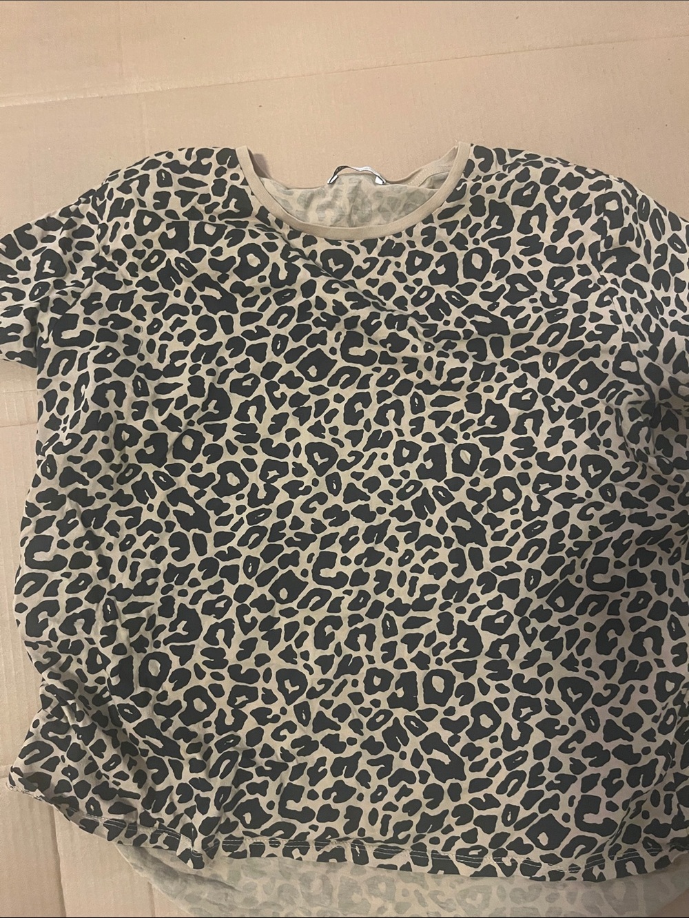 Zara T-shirt leopard print